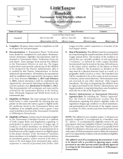 Little League Baseball - Par