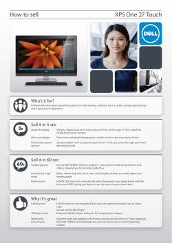 How to sell XPS One 27 Touch