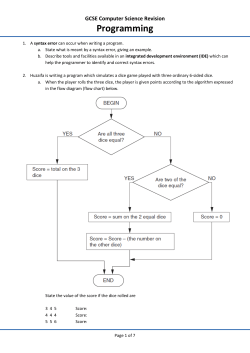 Unit 1.7 &ndash; Programming