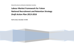 National Recruitment and Retention Strategy Draft Action Plan 2013