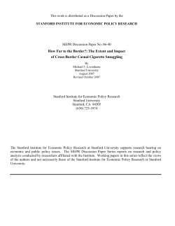 How Far to the Border?: The Extent and Impact of Cross