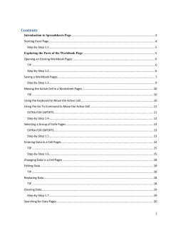 FIGURE 1–2 Excel program window