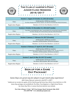 Sign up for a Game Day Package!