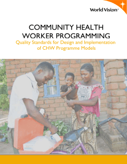 Quality Standards for CHW Functionality