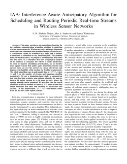 IAA: Interference Aware Anticipatory Algorithm for