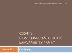 CS5412 - Cornell Computer Science