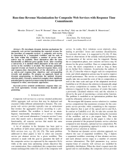 Run-time Revenue Maximization for Composite Web Services with