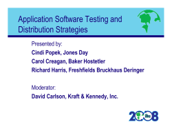 Application Software Testing and Distribution Strategies