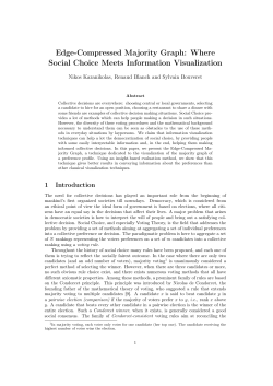 Edge-Compressed Majority Graph: Where Social Choice Meets