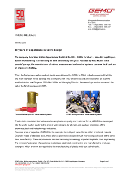 Corporate Communication Eva Zink Tel.: +49 (0) 7940 123