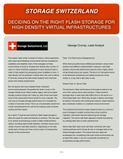 Deciding On The Right Flash Storage-Handout