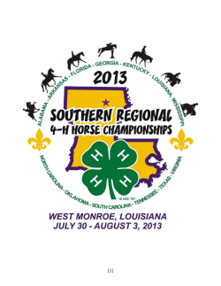 2013 southern regional 4-h horse championships