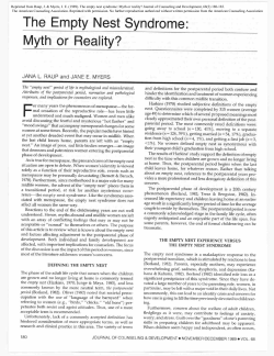 The Empty Nest Syndrome