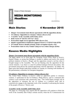 Main Stories 4 November 2015 Zbogar: Government must discuss