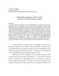 Attributability and the Importance of Just Having the Capacity