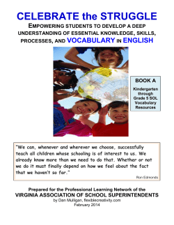 Identify the words to teach