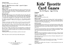 Kids Card Games Rules