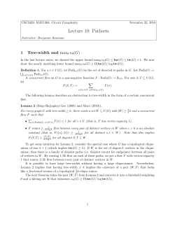 Lecture 10: Pathsets
