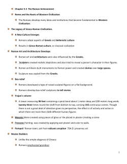 Chapter 5.3 The Roman Achievement Rome and the Roots of