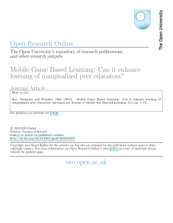 Mobile Game Based Learning: Can it enhance learning of