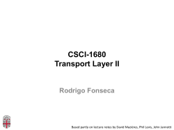 CSCI-1680 :: Computer Networks