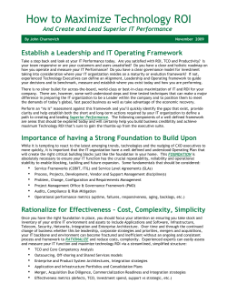 How to Maximize Technology ROI