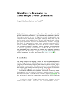 Global Inverse Kinematics via Mixed