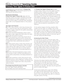 Primary Text Types 4-Poster Set