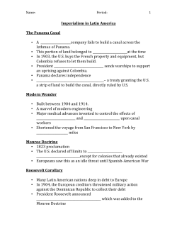 Roosevelt Corollary - Field Local Schools