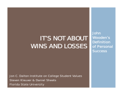 it`s not about wins and losses - Character Clearinghouse