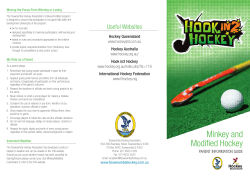 Minkey and Modified Hockey - Toowoomba Hockey Association