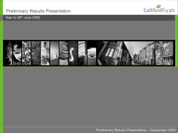 Greg Fitzgerald &ndash; Chief Executive