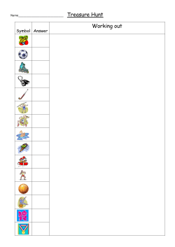 Olympic Multiplication Treasure Hunt