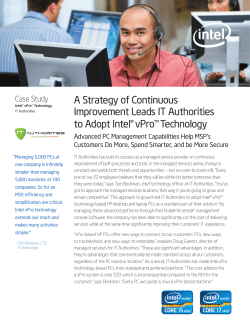 A Strategy of Continuous Improvement Leads IT Authorities to Adopt