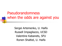 slides - Computational Complexity Conference