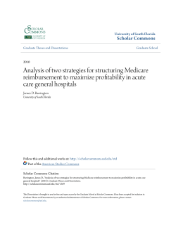 Analysis of two strategies for structuring Medicare reimbursement to