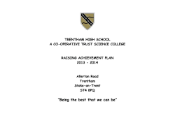 TRENTHAM HIGH SCHOOL A CO-OPERATIVE TRUST SCIENCE