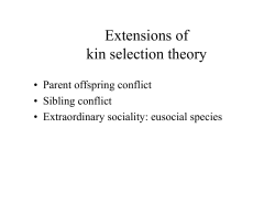 Extensions of kin selection theory