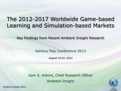 Ambient Insight: The 2012-2017 Worldwide Game