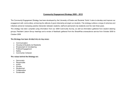 Community Strategy Strategic Themes
