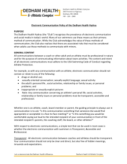 Electronic communication policy