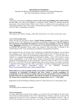 UNEP African Regional Meeting on the development of a