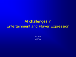 Game Design, Game AI