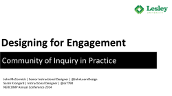 Designing for Engagement