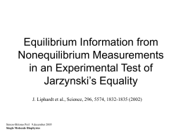 Equilibrium Information from Nonequilibrium Measurements in an