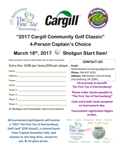 Entry fee: $200 per team/$50 per player