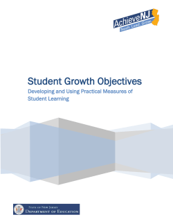 Student Growth Objectives