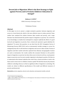 Decent Job or Migration: What is the Best Strategy to Fight against