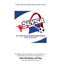 U8-‐U18 Rules of Play