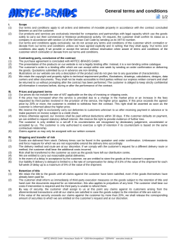 General terms and conditions - AIRTEC